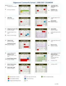 Edgewood Community School 2020-2021 Calendar