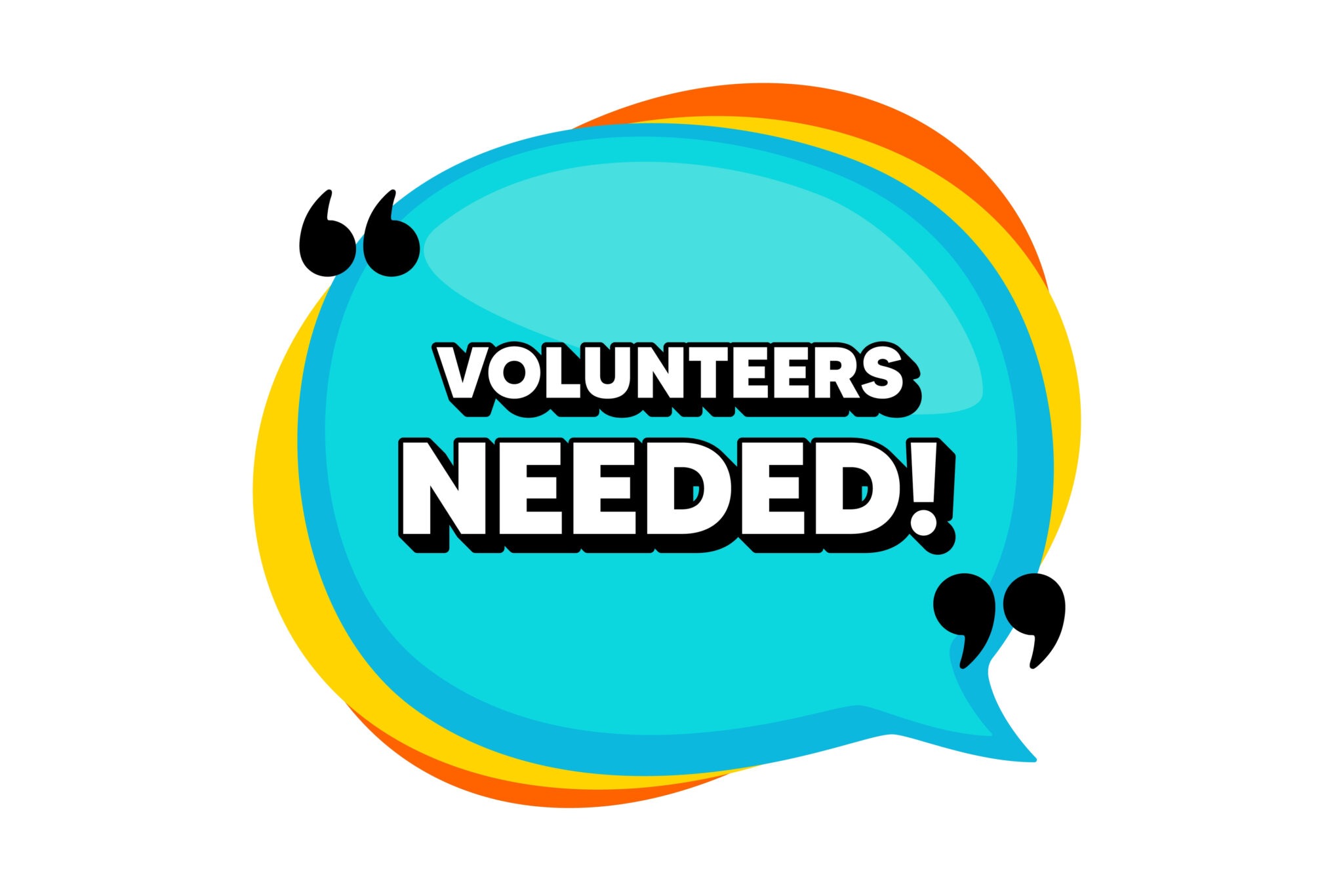 Volunteers Needed Symbol Volunteering Service Sign Vector Edgewood